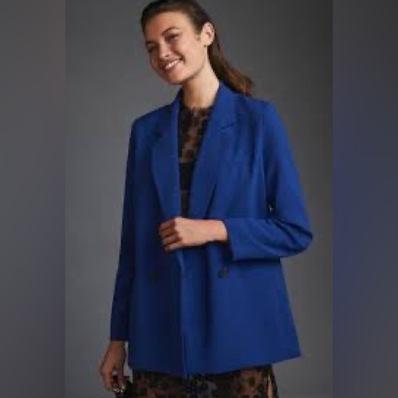 NWT Anthropologie Maeve Double Breasted Blazer sz 0 XS - Picture 2 of 7